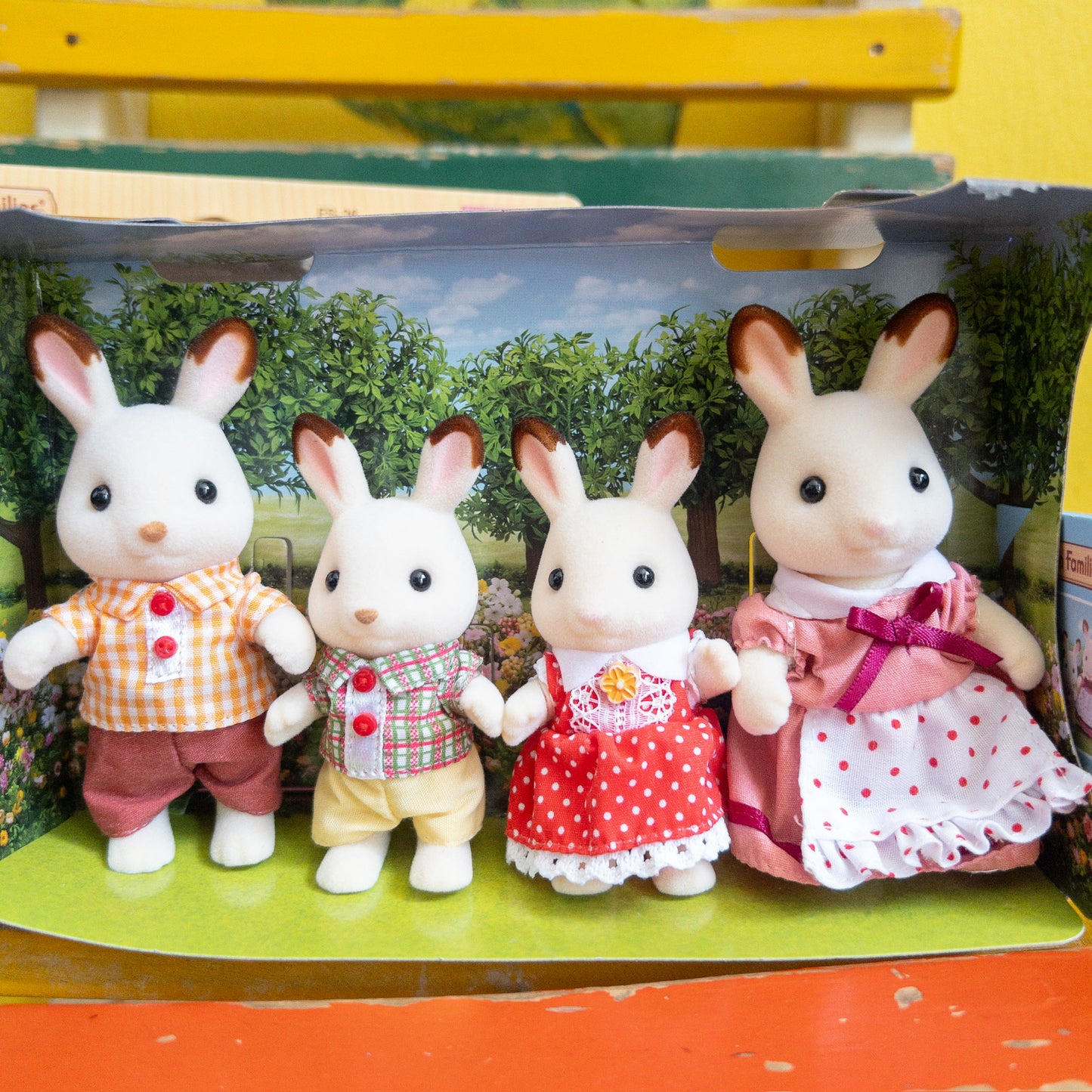 Familia de Conejos de Chocolate