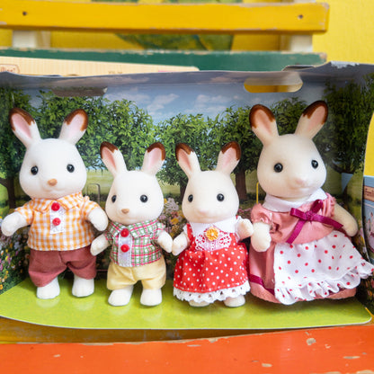 Familia de Conejos de Chocolate